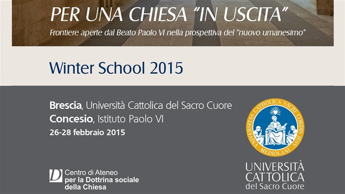 A Brescia dal 26 al 28 febbraio la Winter School 2015