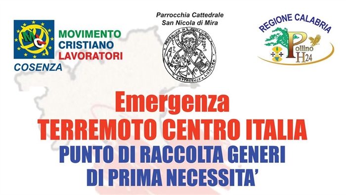 San Nicola di Mira - Lungro (CS): Emergenza terremoto centro Italia