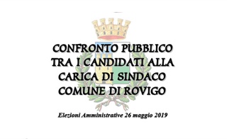 Confronto pubblico tra  i candidati alla carica di sindaco del comune di Rovigo