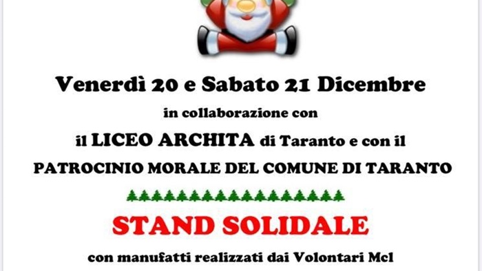 Taranto: "Natale di solidarietà MCL"