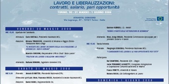 Il 30-31 maggio e 1° giugno a Torino un Seminario Mcl sui temi del lavoro