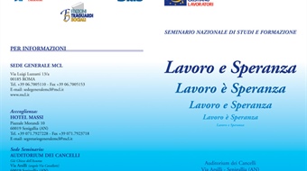 SEMINARIO NAZIONALE DI STUDI E FORMAZIONE Senigallia 12-13-14 settembre 2008
