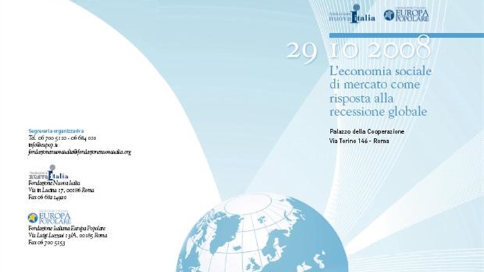 "L'economia sociale di mercato come risposta alla recessione globale"