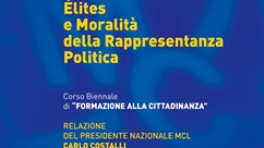 DEMOCRAZIA ELITES E MORALITA' DELLA RAPPRESENTANZA POLITICA
