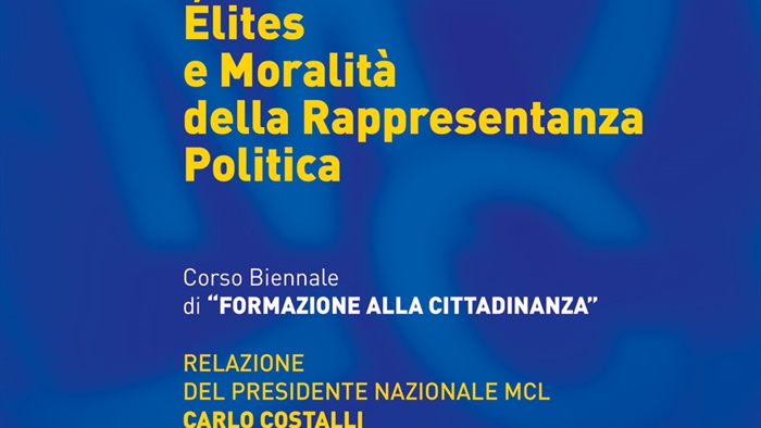 DEMOCRAZIA ELITES E MORALITA' DELLA RAPPRESENTANZA POLITICA