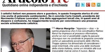 Intervista a Carlo Costalli, presidente del Movimento Cristiano Lavoratori
