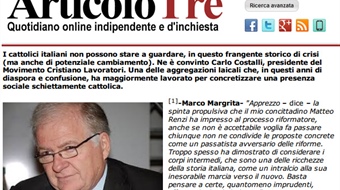 Intervista a Carlo Costalli, presidente del Movimento Cristiano Lavoratori