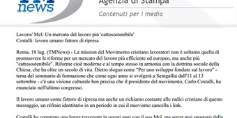 Mcl: Un mercato del lavoro più 'cattosostenibile'