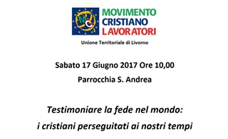 Livorno: "Testimoniare la fede nel mondo: i cristiani perseguitati ai nostri tempi"