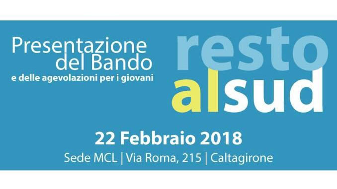 Caltagirone (CT): "Resto al sud"