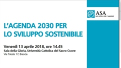 Brescia: L’AGENDA 2030 PER LO SVILUPPO SOSTENIBILE