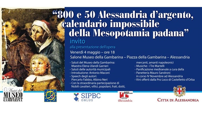 "800 e 50 Alessandria d&rsquo;argento calendario impossibile della Mesopotamia padana"