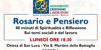 Brescia: Rosario e Pensiero - 40 minuti di Spiritualità e Riflessione Sui temi sociali e del lavoro