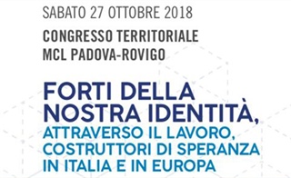 Padova: "Forti della nostra identità - Attraverso il lavoro costruttori di...