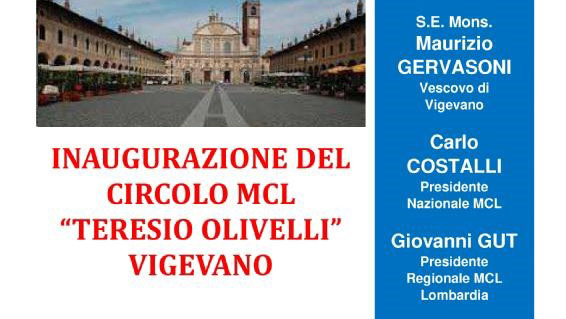 Vigevano (PV) - Inaugurazione del circolo MCL "Teresio Olivelli Vigevano"