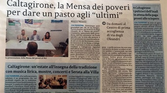 Caltagirone: la Mensa dei poveri per dare un pasto agli "ultimi"