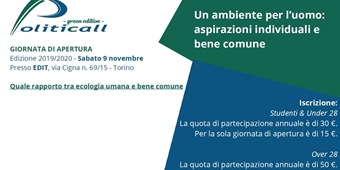 Torino: "Quale rapporto tra ecologia umana e bene comune"