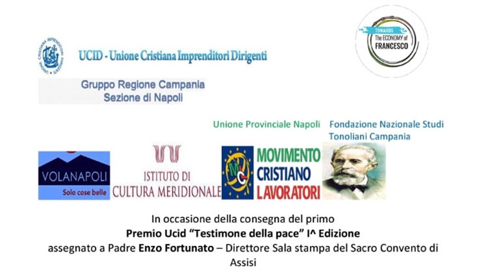 Napoli: Premio UCID "Testimone della pace" 1° Edizione