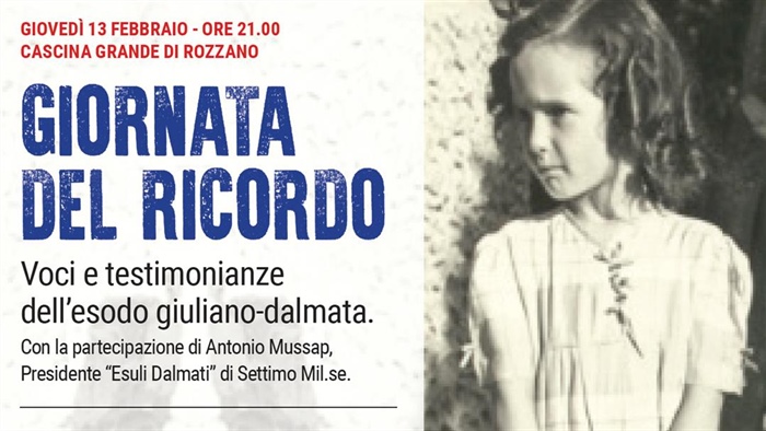 GIORNATA DEL RICORDO: Voci e testimonianze dell’esodo giuliano-dalmata