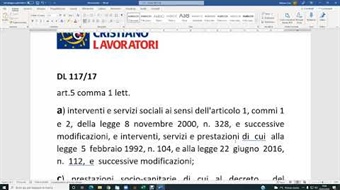 PRESENTAZIONE INIZIATIVA DI RISTORO