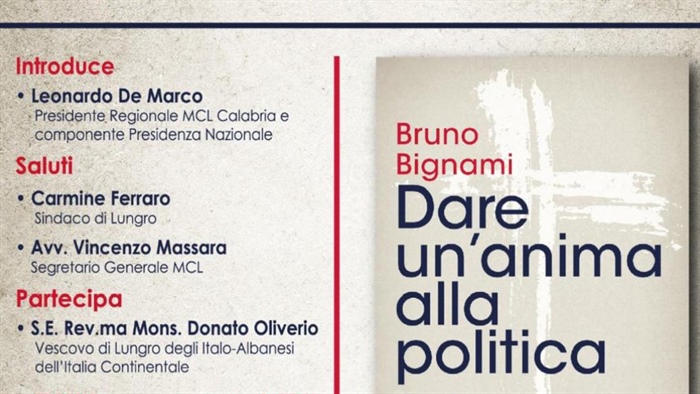 Bruno Bignami: "Dare un’anima alla politica"