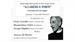 Parma: cento anni dall'appallo di Don Luigi Sturzo "Ai liberi e forti"