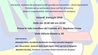 Bergamo: Amministrazione di sostegno: come, quando e perchè.