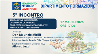 Solidarietà e Sussidiarietà: due principi, una visione. Come costruire comunità generative nell’epoca delle transizioni