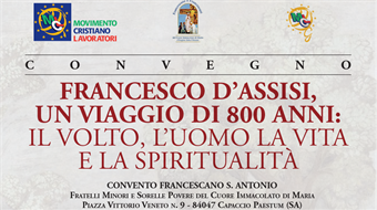 Convegno "Francesco d'Assisi, un viaggio di 800 anni" – Capaccio...