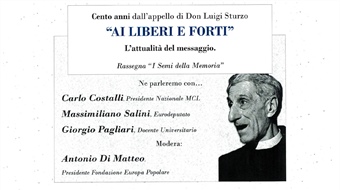 Parma: cento anni dall'appallo di Don Luigi Sturzo "Ai liberi e forti"