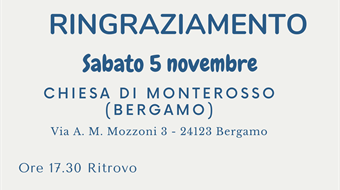S. Messa di ringraziamento