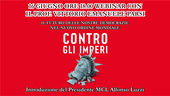 WEBINAR: "Il futuro delle nostre democrazie nel nuovo ordine mondiale"