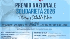 Premio Nazionale Solidarietà 2026 "Mons. Cataldo Naro"