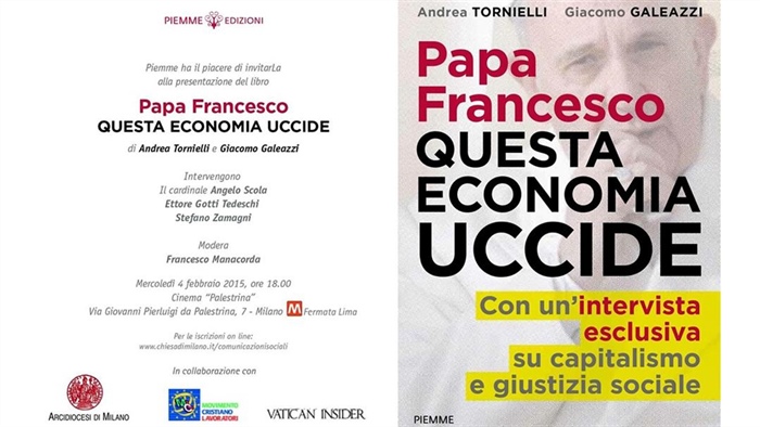 Presentazione del libro &rsquo;Papa Francesco. Questa economia uccide&rsquo;